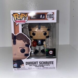Funko Pop Dwight Schrute Action Figure - Black, White, Brown